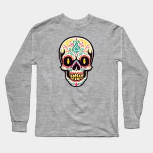 Day of the Dead Sugar Skull Long Sleeve T-Shirt